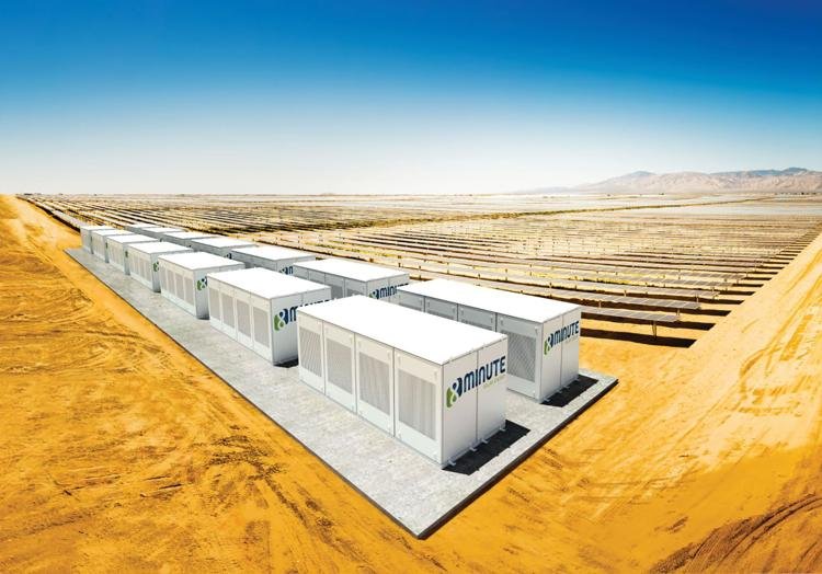 Baterias associadas a painéis solares