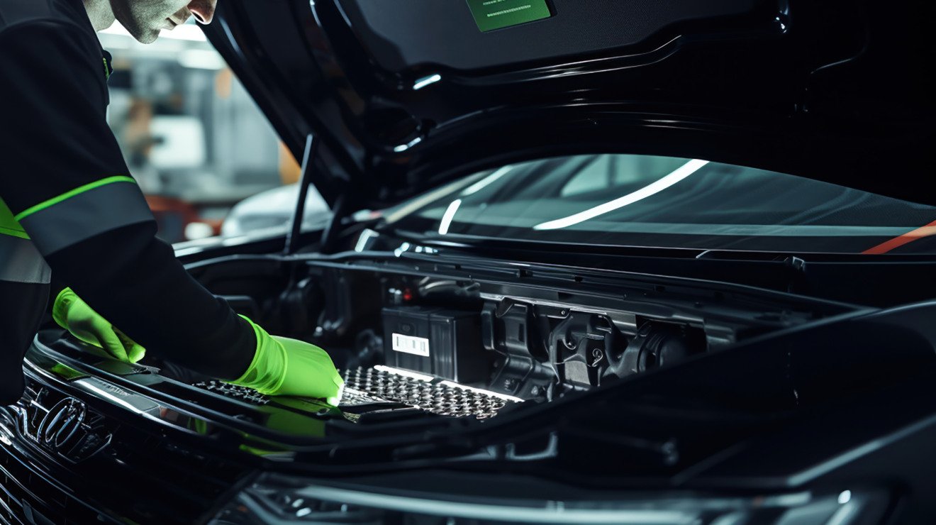 Bateria de um carro elétrico