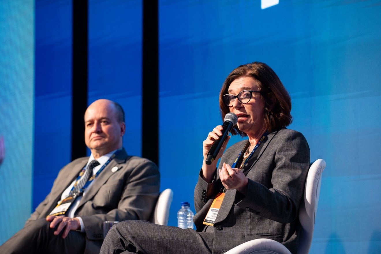 A presidente da Petrobras, Magda Chambriard, na ROG.e 2026